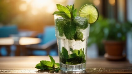 Refreshing Mojito cocktail