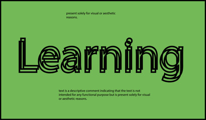Learning text written in lowercase letters.Vector lettering design. Simple word.