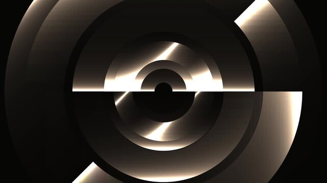 bright golden colors on black background animation