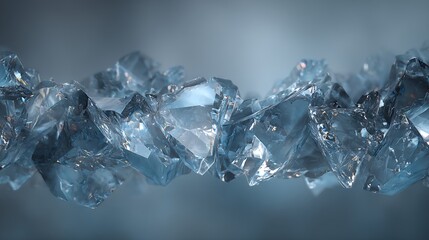 Close up of a beautiful blue crystal gemstone mineral stone