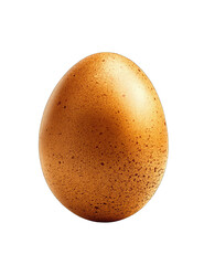 Brown egg, whole, close-up, on black background