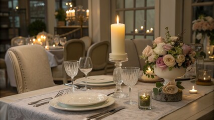 wedding table setting