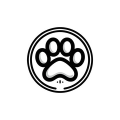 Obraz premium Dog paw for pet services