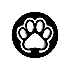 Obraz premium Dog paw for pet services