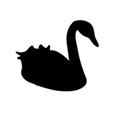 Swan silhouette