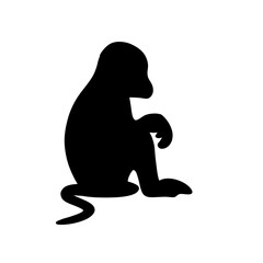 Monkey silhouette