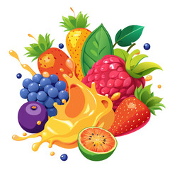 fresh fruits and berries