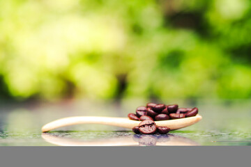 Roasted coffee beans