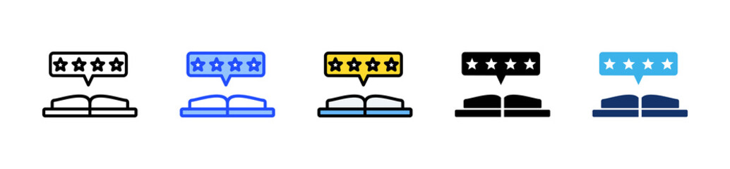 Expert Review Icon Collection With Multiple Styles