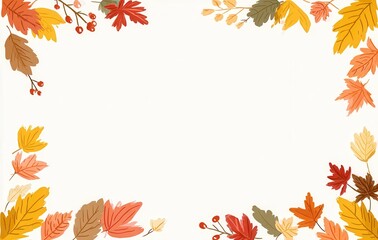 autumn name cards set with leaves and pumpkins