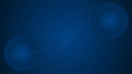 ABSTRACT BLUE TECH BACKGROUND WITH CIRCLE WAVY LINES GEOMETRIC SHAPES GRADIENT COLOR DESIGN VECTOR TEMPLATE GOOD FOR MODERN WEBSITE, WALLPAPER, COVER DESIGN
