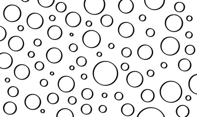 circle bubbles outline pattern background