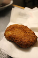 Italian cuisine: polpette di tonno (fried tuna meatball) in Venice, Italy