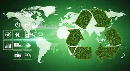 Green Earth Recycling and Sustainability Concepts for Global Environmental Care