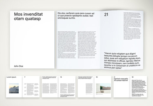 Minimal Editorial Magazine Template