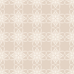 Seamless lace floral background. Luxury texture for wallpaper, wedding designs, invitation, fabric, Vector illustration.
