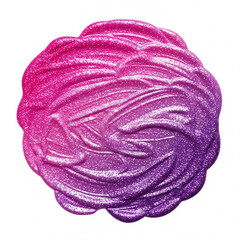 Fototapeta premium pink and purple glitter isolated on white