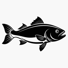 Atlantic vector clean black silhouette design white background