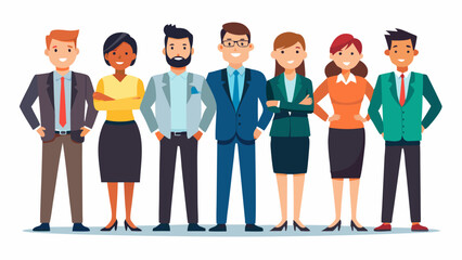 Obraz premium business people on white background