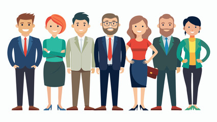 Obraz premium business people on white background