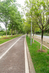 walkway in the modern city