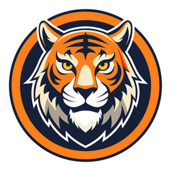 Obraz premium tiger head vector illustration