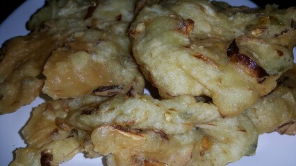 Close up shot of bakwan.
