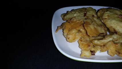 Bakwan vegetable or fried vegetables is one of the typical Indonesian foods.