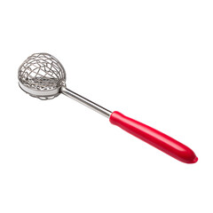 Professional Stainless Steel Whisk with Vibrant Red Handle for Culinary Excellence