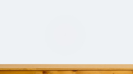 empty wooden shelf