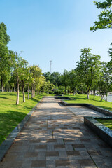 The road of City Park in China