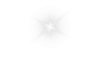 Bright, sparkling starburst with a subtle lens flare and glowing rays, providing a clean and elegant light effect on a pure white background