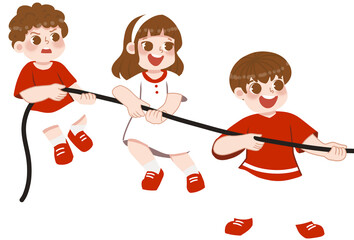 Tug of war competition