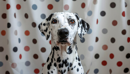 dalmatian dog portrait