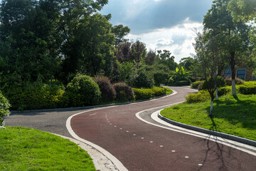 The road of City Park in China