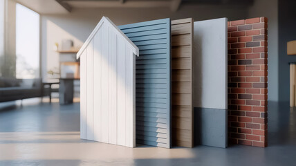 House siding texture close-up. Colors, materials, & details. Perfect for designers.