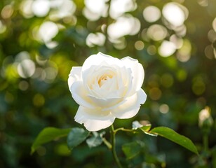 Close-up of a beautiful white rose