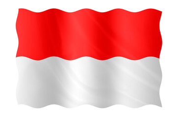 Digital composite. ..Flag of Indonesia. The 17th of August is Indonesian Independence day..PNG file. .flag, symbol, nation, national, country, countries,