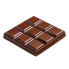 Obraz premium Dark chocolate bar, square, glossy