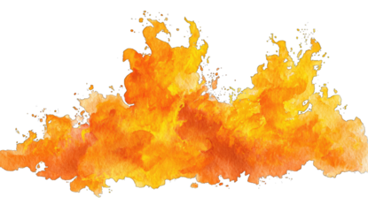 Abstract fiery explosion
