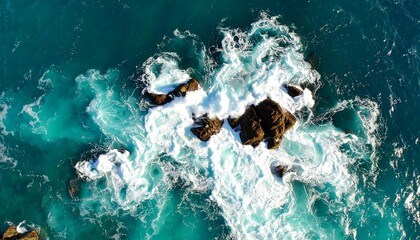 Rocky Coastline Aerial