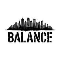 Naklejka premium Striking monochrome cityscape silhouette reflecting on water isolated on transparent background