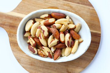 Brazil nuts contain beneficial nutrients and minerals