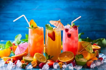  Trio Vibrant Colorful Summer