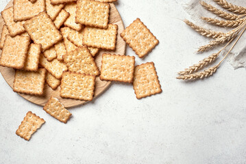 Homemade thin crispy crackers