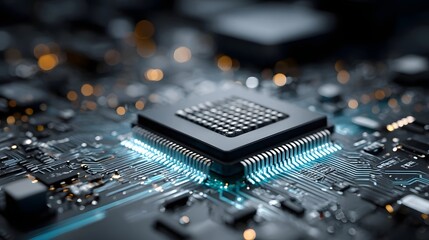 Microchip on circuit board