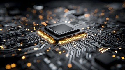 Microchip on circuit board