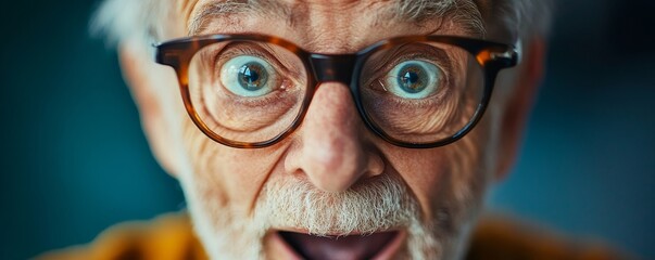 Happily surprised expression captured in a face shot, emphasizing emotion and the thrill of unexpected good news, Generative AI