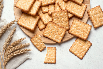 Homemade thin crispy crackers