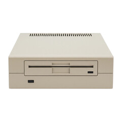 Retro external floppy disk drive for a vintage computer